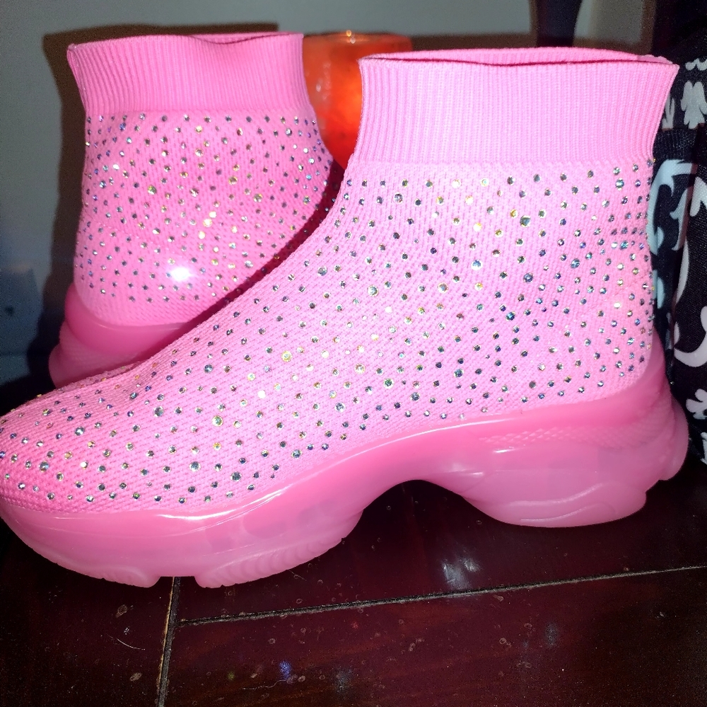 Bling sock sneakers